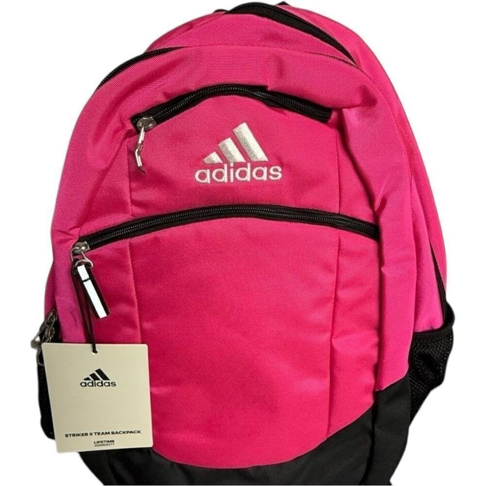 Adidas Striker II Team Hot Pink Black Backpack - Picture 2 of 10